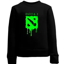 Детский свитшот кислотный лого DOTA 2