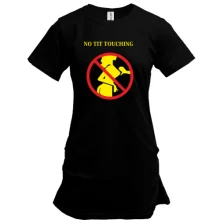 Подовжена футболка No tit touching