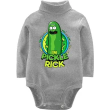 Детское боди с длинным рукавом pickle Rick
