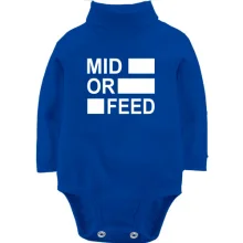 Детское боди с длинным рукавом Mid or feed