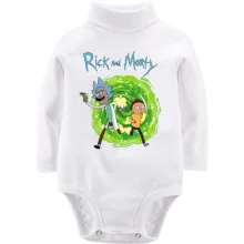 Детское боди с длинным рукавом Rick and Morty
