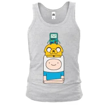 Мужская майка Adventure time pyramid