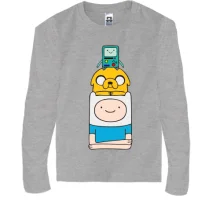Детский лонгслив Adventure time pyramid