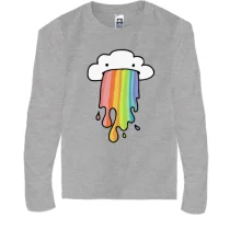 Детский лонгслив Rainbow cloud