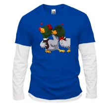 Мужской лонгслив Комби Duck couple
