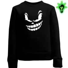 Детский свитшот Angry smile (Helloween style)