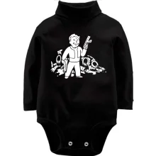 Детское боди с длинным рукавом Fallout Vault Boy