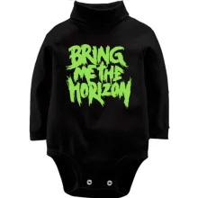 Детское боди с длинным рукавом Bring me the horizon green
