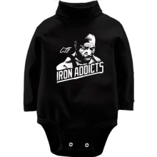Детское боди с длинным рукавом Iron Addicts