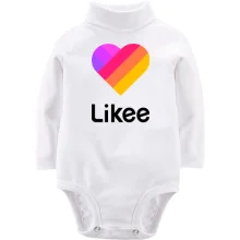 Дитяче боді з довгим рукавом з логотипом Likee