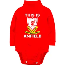 Детское боди с длинным рукавом This Is Anfield