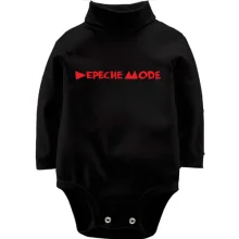 Детское боди с длинным рукавом Depeche Mode inscription