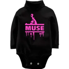 Детское боди с длинным рукавом Кислотная Muse