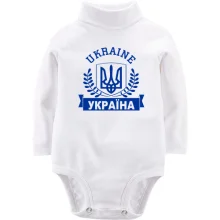 Дитяче боді з довгим рукавом Ukraine - Україна
