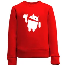 Детский свитшот Apple VS Android.