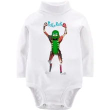 Детское боди с длинным рукавом Pickle Rick (3)