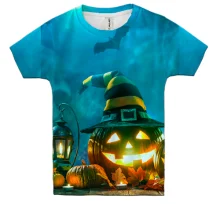 Детская 3D футболка Halloween art Screaming man