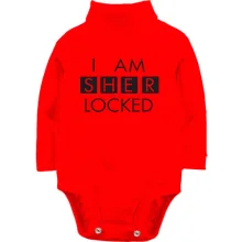Дитяче боді з довгим рукавом I'm sher locked