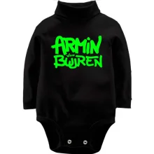 Детское боди с длинным рукавом Armin Van Buuren (графити)