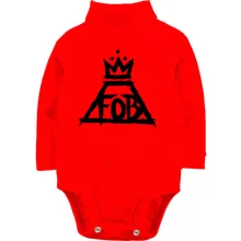Детское боди с длинным рукавом fall out boy