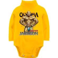 Детское боди с длинным рукавом Bodybuilding Olympia - Dexter Jackson