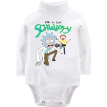 Детское боди с длинным рукавом Time to get Schwifty
