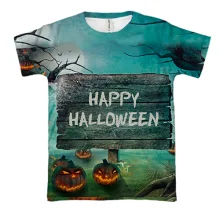 3D футболка Happy Halloween.