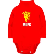 Детское боди с длинным рукавом MU FC devil