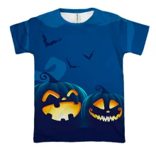 3D футболка Halloween pumpkins 4