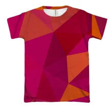 3D футболка Abstraction low polly
