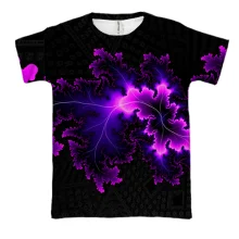 3D футболка Abstraction neon