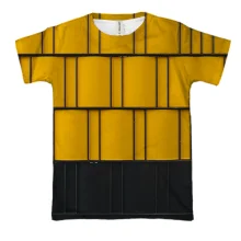 3D футболка Yellow-black pattern