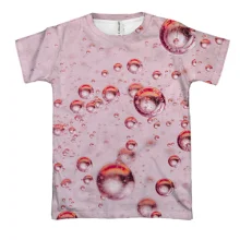 3D футболка Pink bubbles pattern