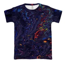 3D футболка Abstraction neon drops