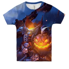 Детская 3D футболка The headless horseman art 2