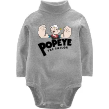 Детское боди с длинным рукавом Popeye