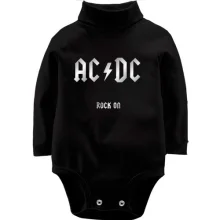 Детское боди с длинным рукавом AC/DC Rock on