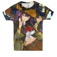 Детская 3D футболка Halloween anime girl