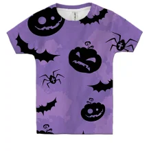 Детская 3D футболка Halloween pattern