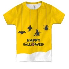 Детская 3D футболка Happy Halloween 3