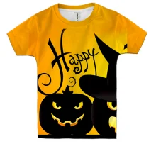 Детская 3D футболка Happy Halloween 4