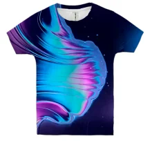 Дитяча 3D футболка Abstraction water