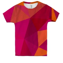 Дитяча 3D футболка Abstraction low polly