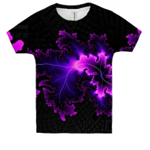 Детская 3D футболка Abstraction neon