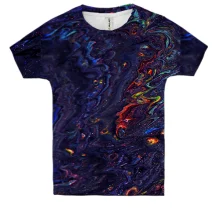 Дитяча 3D футболка Abstraction neon drops