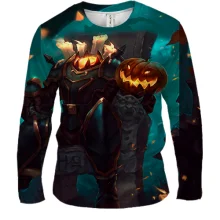 Мужской 3D лонгслив Headless horseman