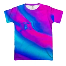 3D футболка Neon streaks