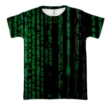 3D футболка Matrix pattern