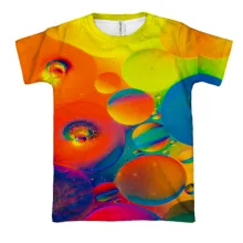 3D футболка Rainbow drops 2