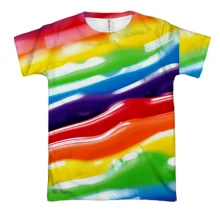 3D футболка Rainbow stripes